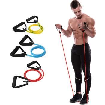 Perfect Home Gym Equipment for Men Women Abdominal Exercise Exercise Fitness Band BONROB Resistance Bands Set Pad Push Up Bars Handles Grips 